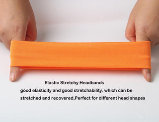 Sport Yoga Headbands,Pack of 14,Fashion Soft Elastic Polyester Sweatband Yoga Stretchy Headband for Women Man Girl